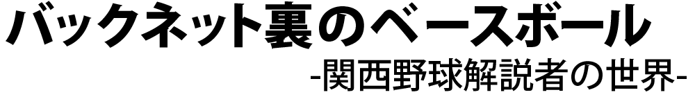 バックネット裏のベースボール